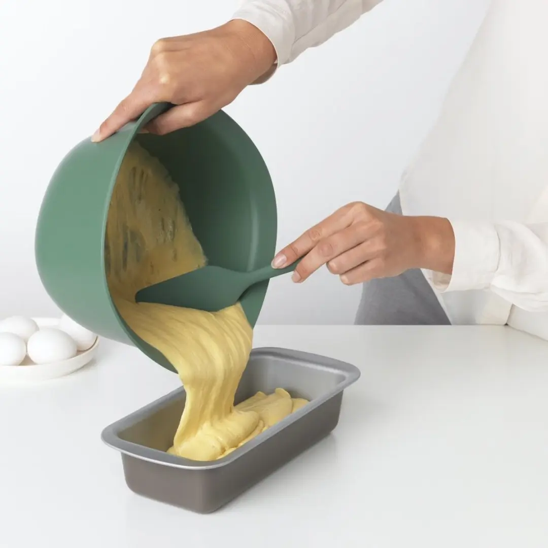 Brabantia Tasty+ Siliconen Spatel plus Schraper - Fir Green