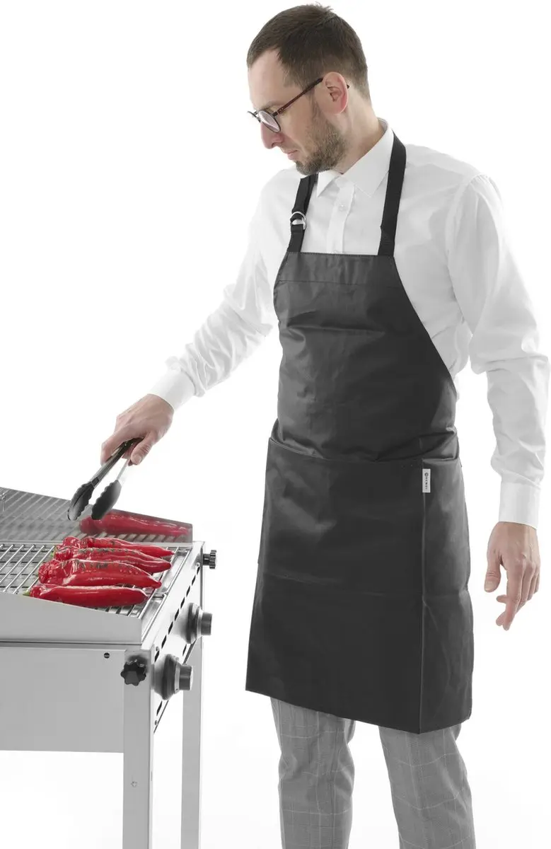 Hendi Barbecueschort - Vlamvertragend Canvas 810x660mm - Zwart