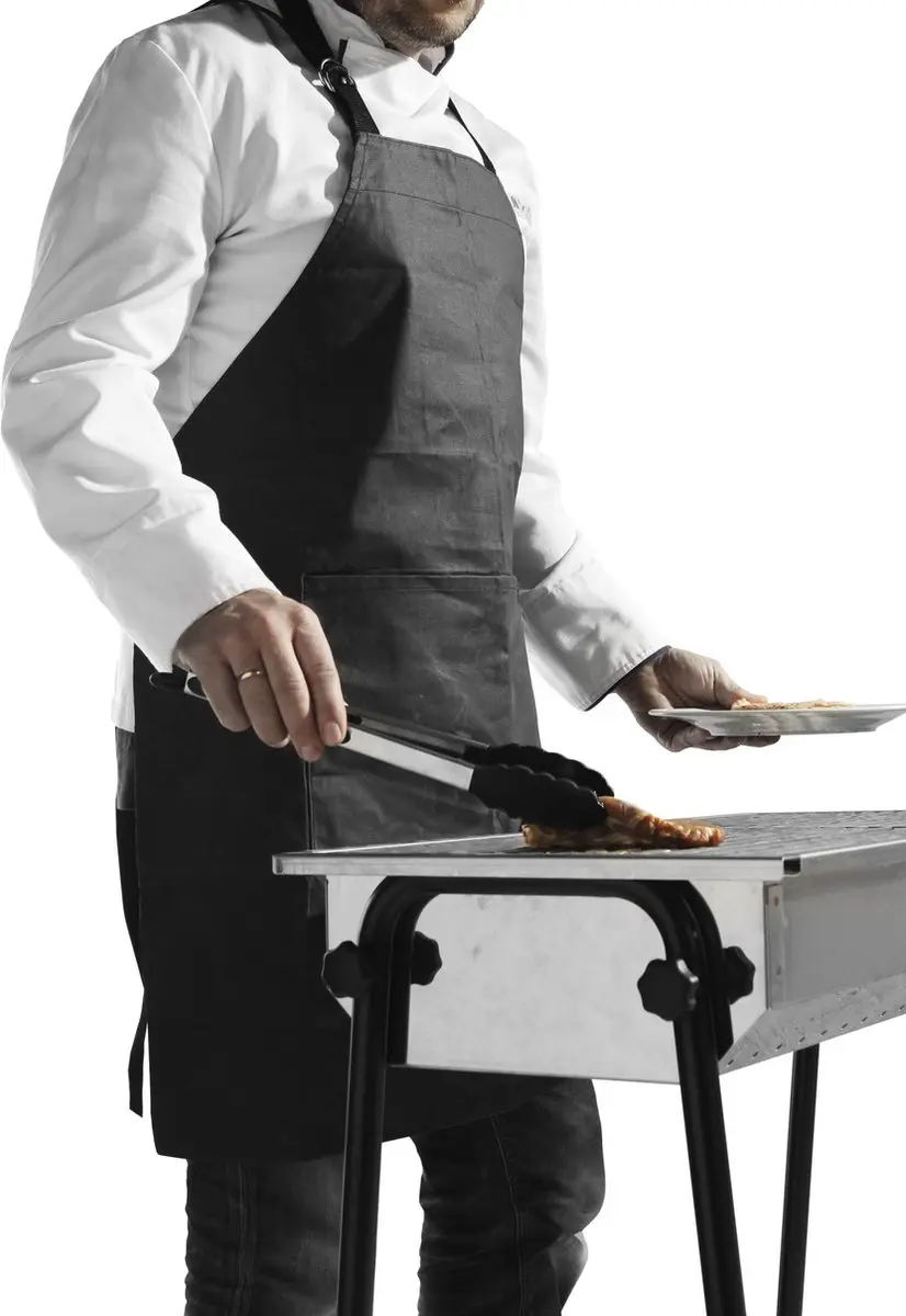 Hendi Barbecueschort - Vlamvertragend Canvas 810x660mm - Zwart
