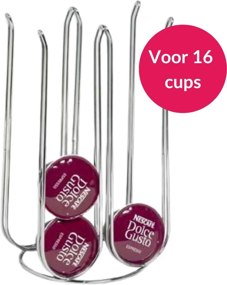Cosy&Trendy VL4840 Capsulehouder Dolce Gusto - 16 Stuks - Zilver