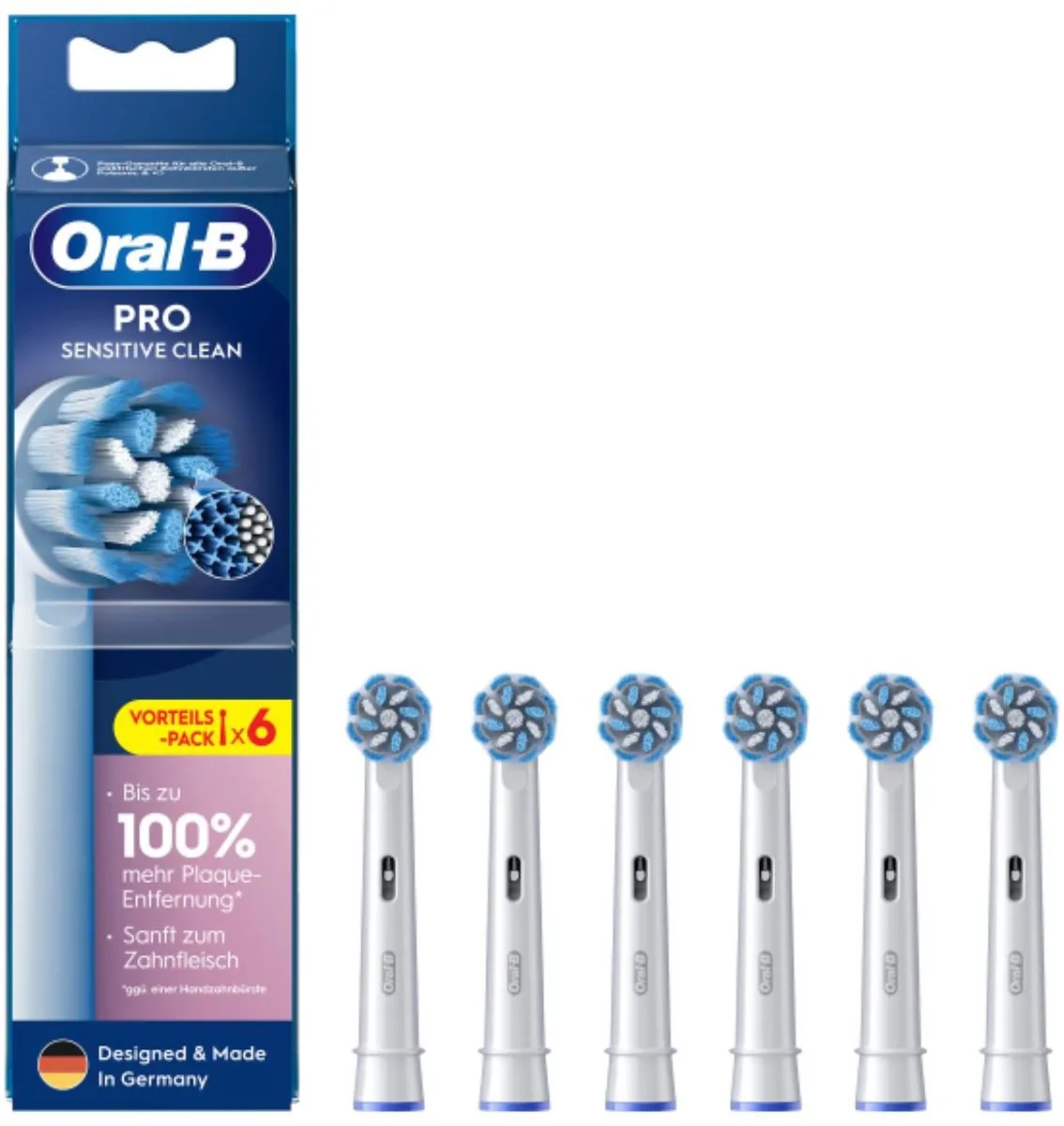 Oral-B Pro Sensitive Clean Opzetborstels 6 Stuks - MPN 8006540860717