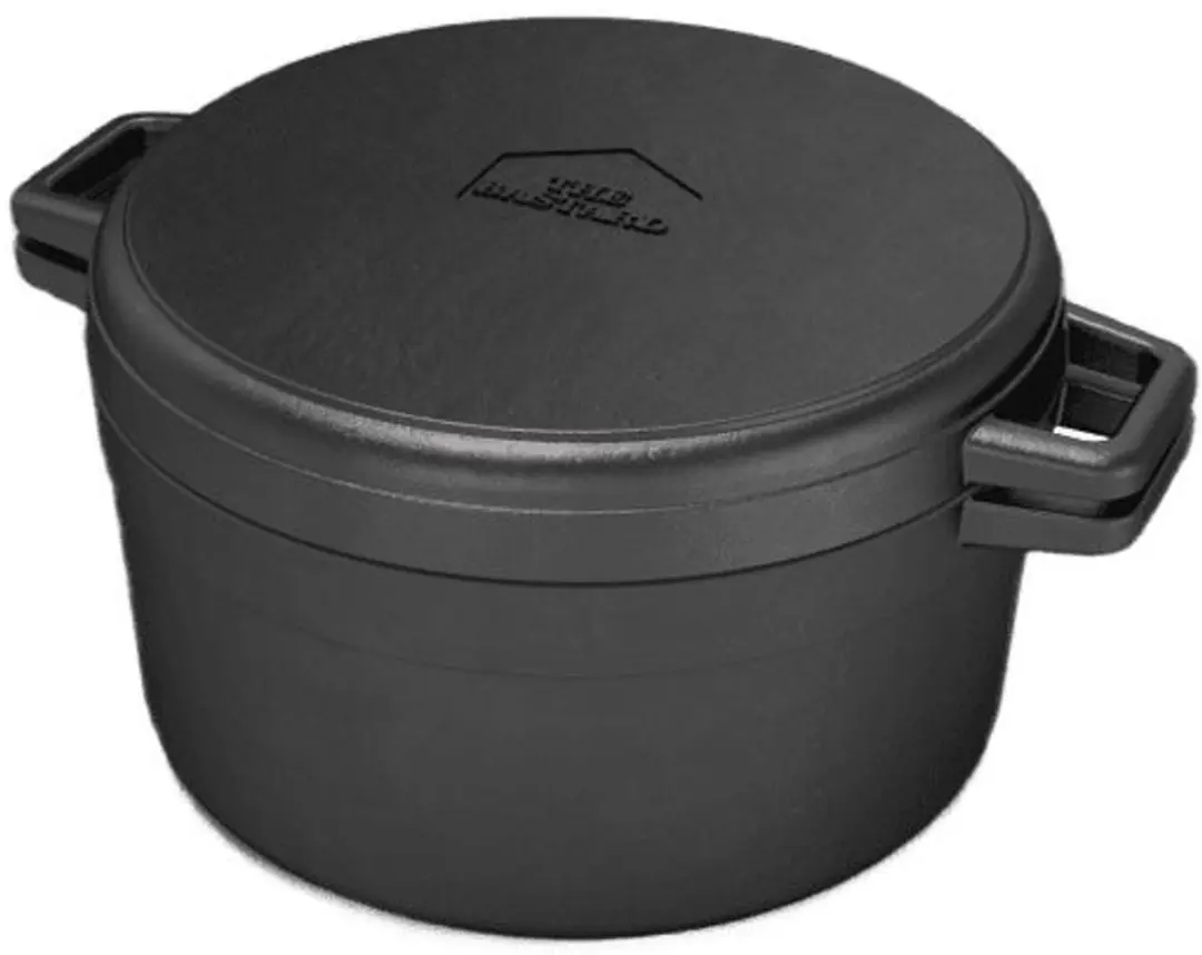 The Bastard Dutch Oven Large 28cm Gietijzer - Zwart