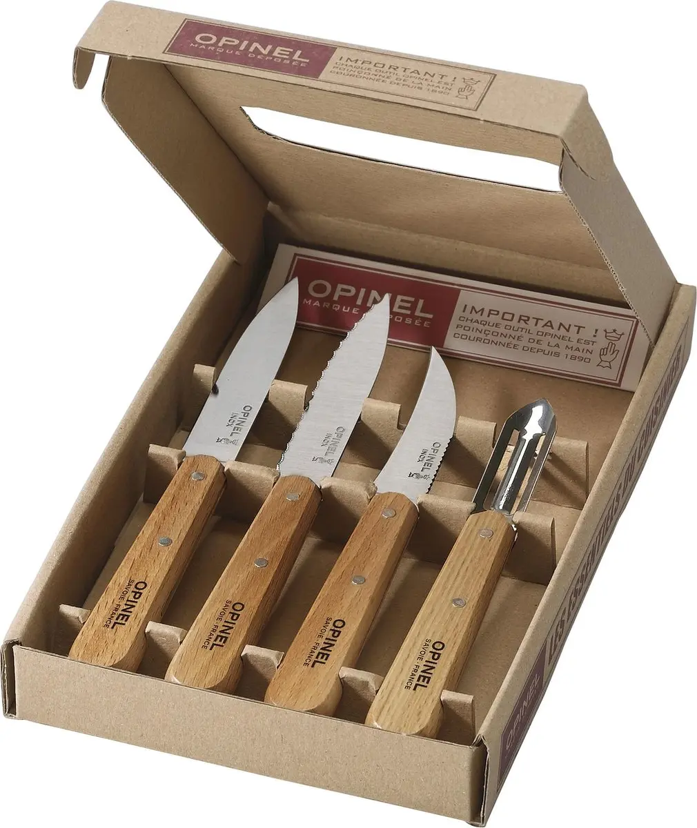 Opinel Les Essentiels Keukenset 4-delig - Naturel - afbeelding 6 van 6