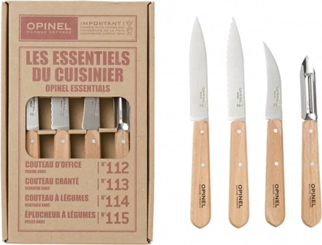 Opinel Les Essentiels Keukenset 4-delig - Naturel