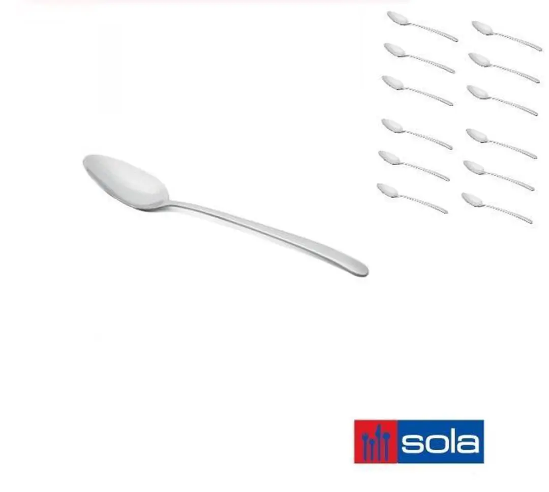 Sola Ibiza Dessertlepels 12-delig - Chroomstaal - afbeelding 2 van 2
