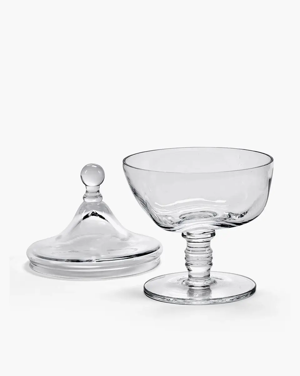 Serax Kris Van Assche Josephine Bonbonnière - Transparant Glas 16x25cm
