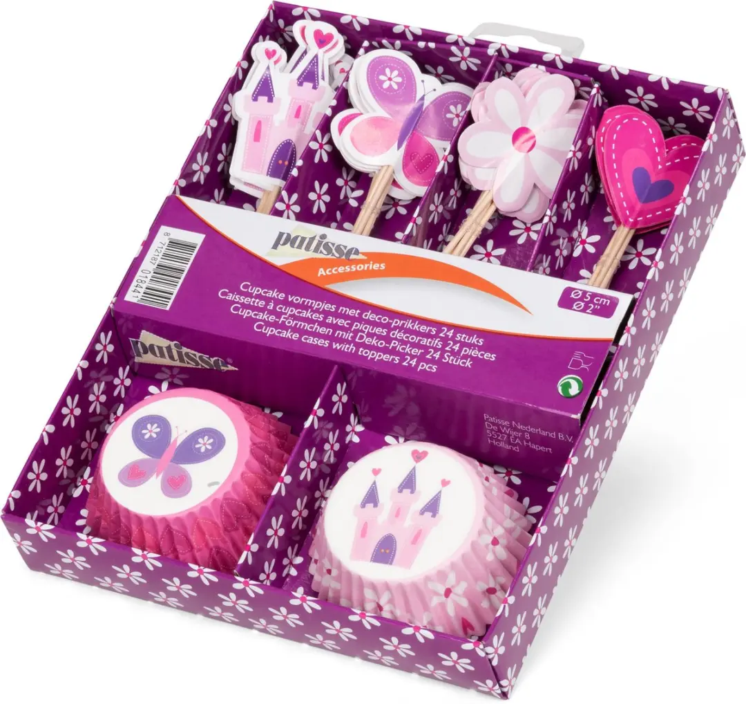 Patisse Cupcakevormen 5cm - 48 Stuks (2x24) - Roze