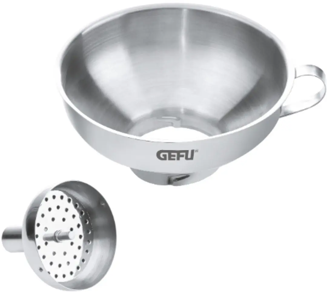 GEFU VERSARE Inmaaktrechter RVS 14cm - Met Zeef en Verloop
