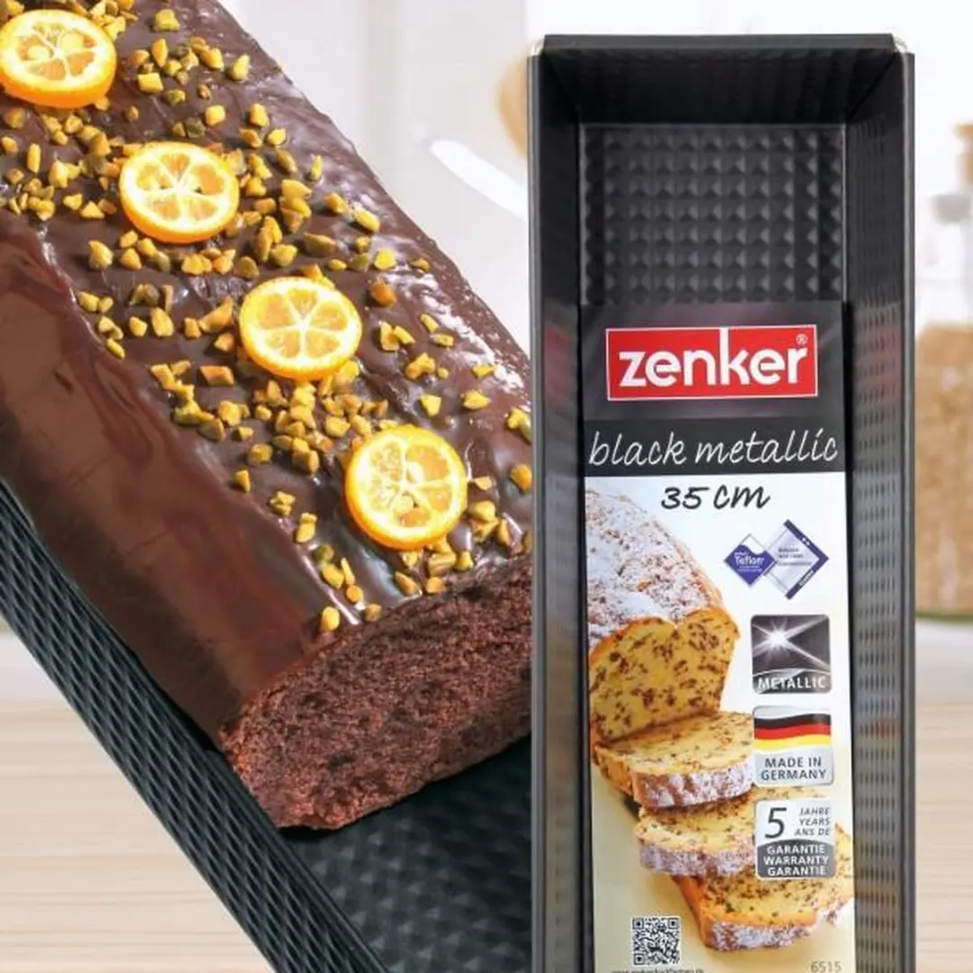 Zenker Cakevorm 35cm - Zwart Metallic
