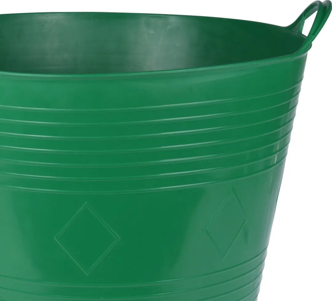 Excellent Houseware Flexibele Emmer 40L - 2 Stuks Donkergroen