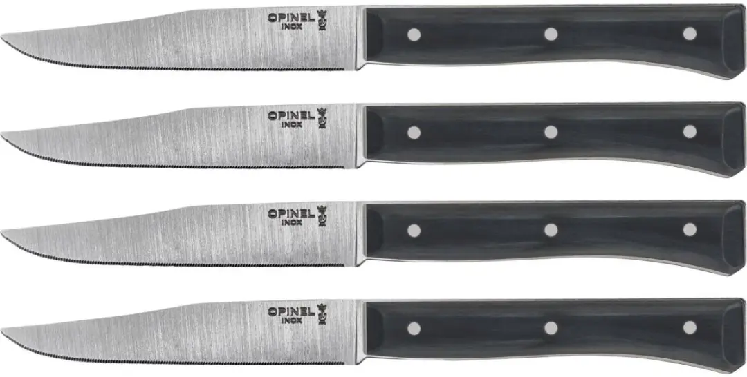 Opinel Facette Tafelmessenset 4-delig - Zilver