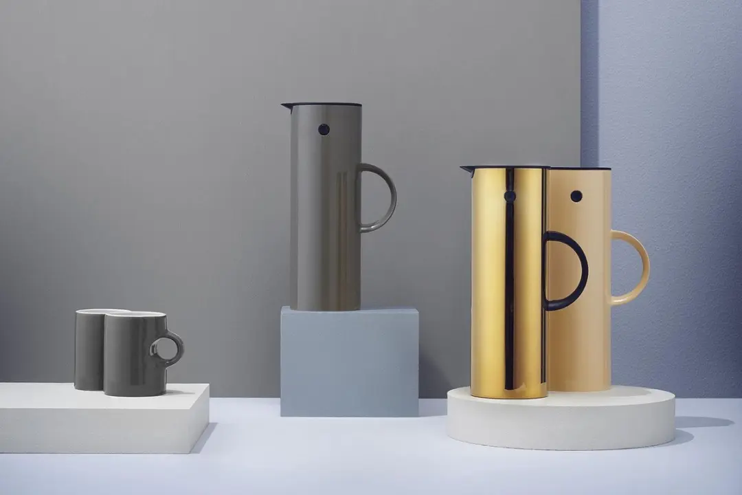 Stelton EM77 Thermoskan 1L - Grijs