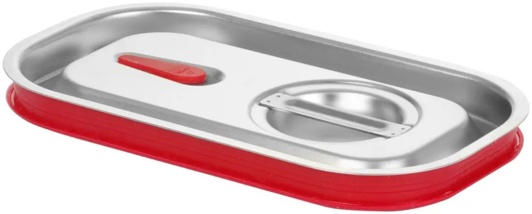 HENDI Deksel GN 265x162mm - Siliconenrand - Zilver