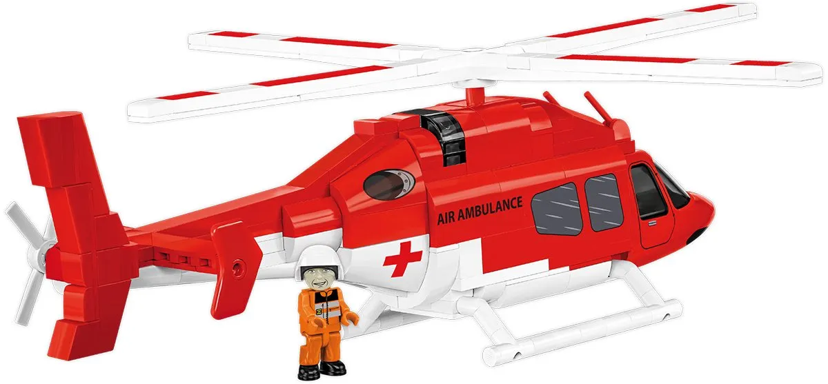 Cobi 26629 BELL 429 Ambulance - 248 Stukken - Rood/Wit