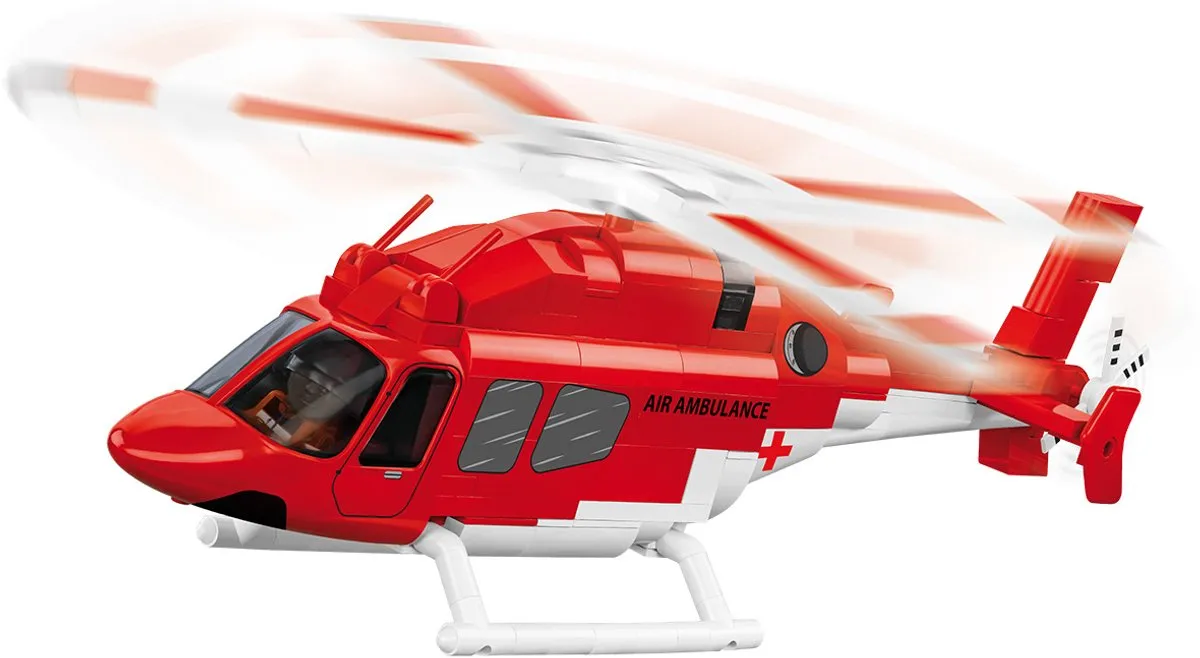 Cobi 26629 BELL 429 Ambulance - 248 Stukken - Rood/Wit
