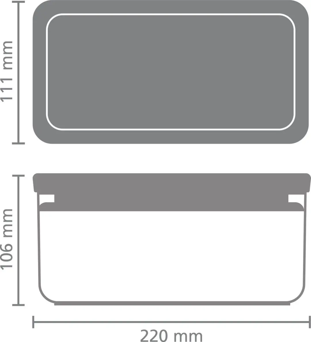 Brabantia Tasty+ Voorraadbus 230608 - 1,5L - Light Grey