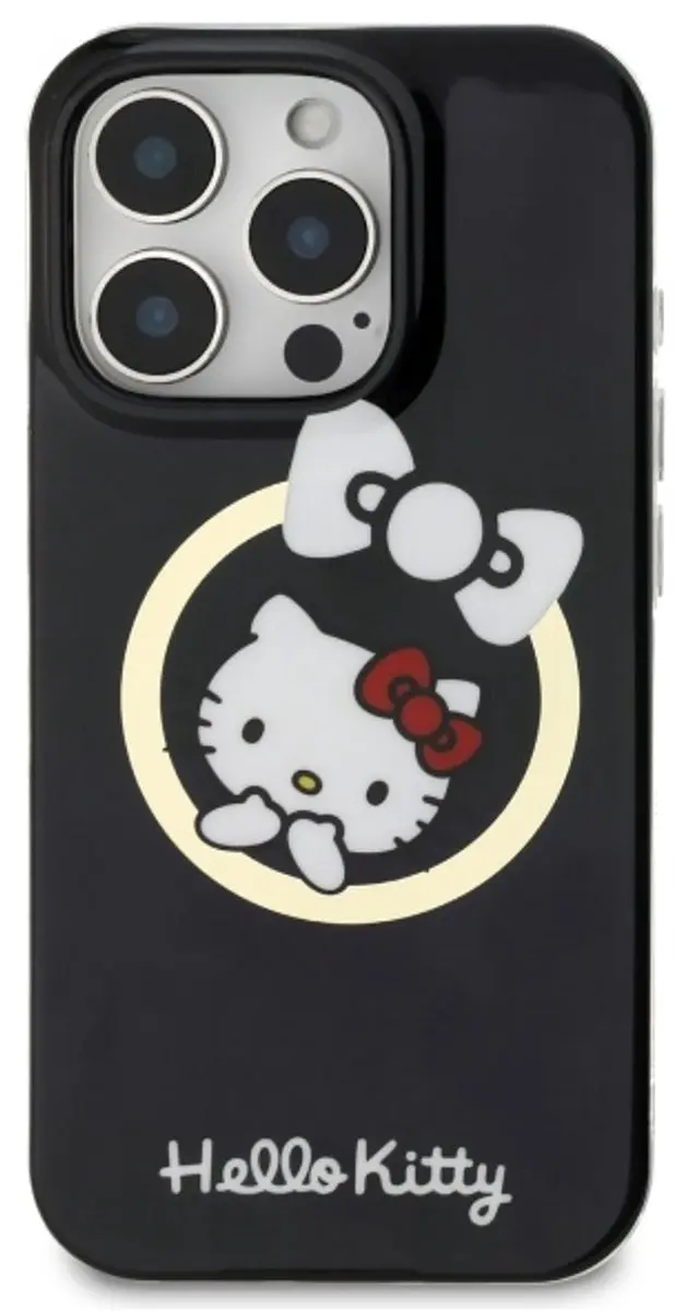 Hello Kitty MagSafe iPhone 16 Pro Max Hoes - Zwart