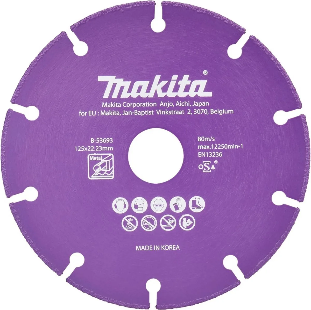 Makita Diamantschijf B-53693 Metaal 125mm