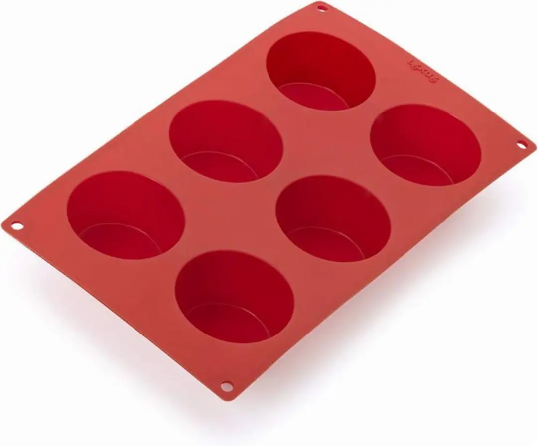 Lékué Siliconen Muffinvorm 6-delig - Rood