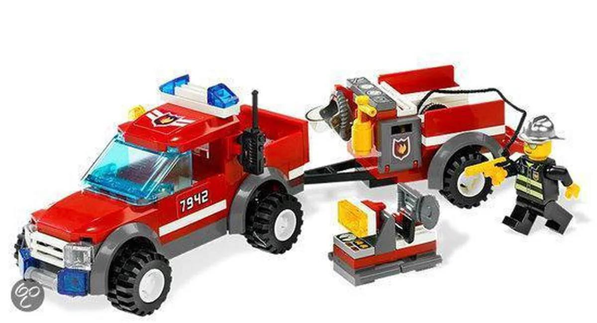 LEGO City Brandweer Pick-Up Truck 7942 - 127 Stukken