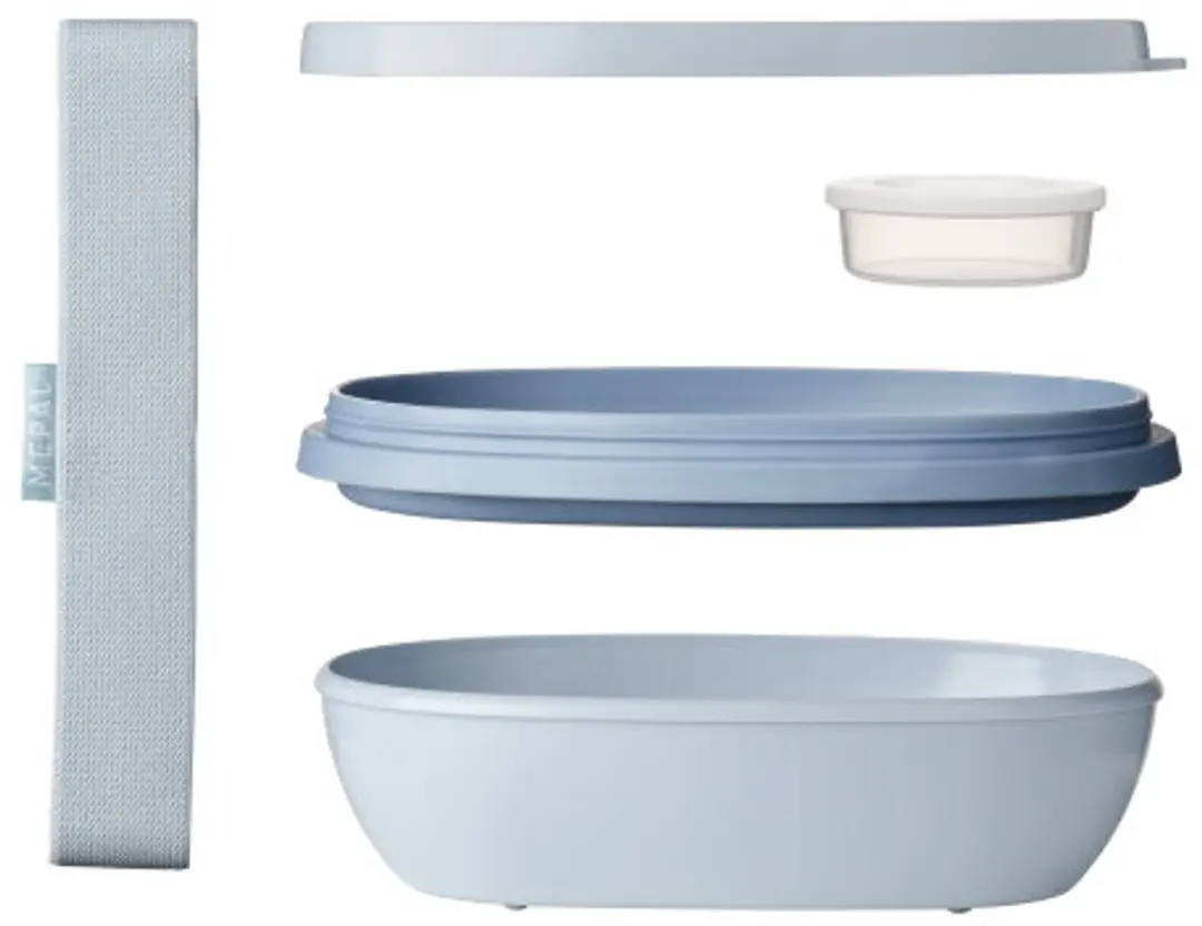 Mepal Lunchbox Ellipse Duo 1.43L - 3 Vakken - Vivid Blue