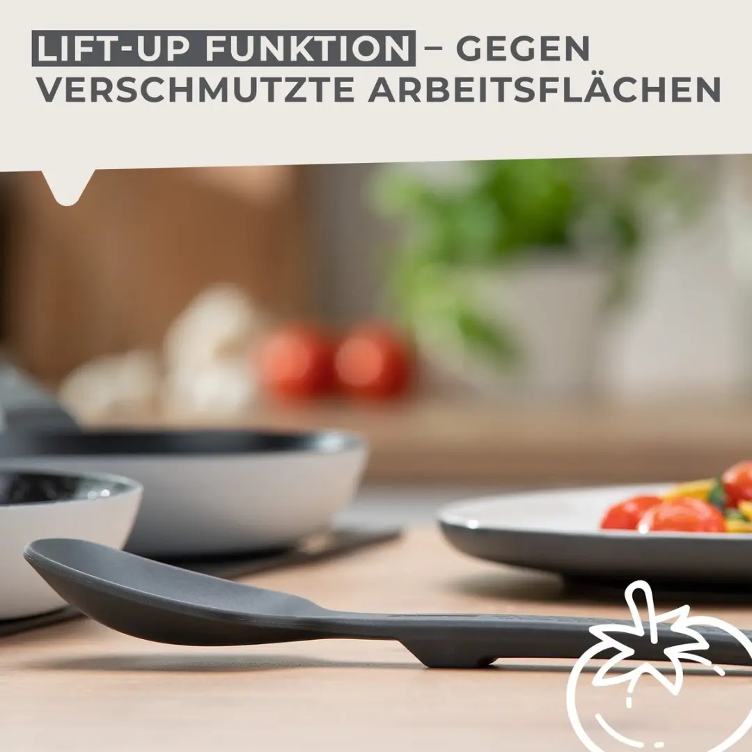 Fackelmann Statement Serveerlepel Grijs - 30cm - afbeelding 6 van 6