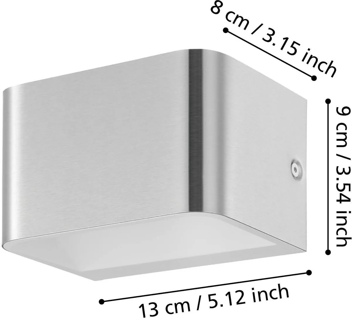Eglo Sania 4 Wandlamp LED 13cm Nikkelmat