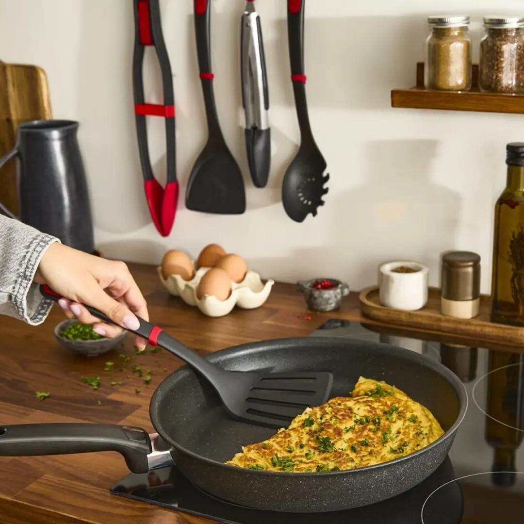 Tefal Ingenio+ Serveertang - Zilver/Zwart/Rood