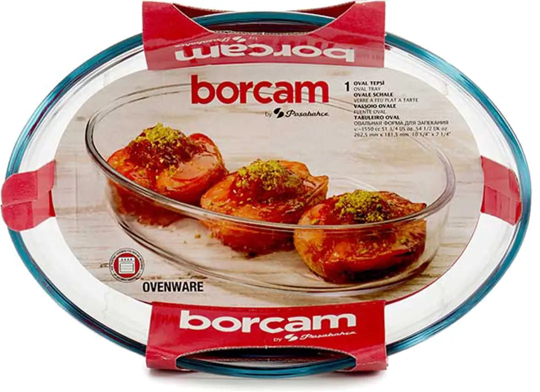 Pasabahce Ovenschaal Borosilicaat Glas - 1,5L - Ovaal