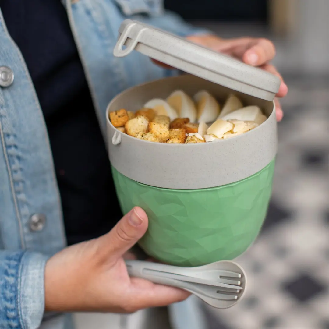 Koziol Bentobox Organic - 0,8L - 4 Vakken - Groen