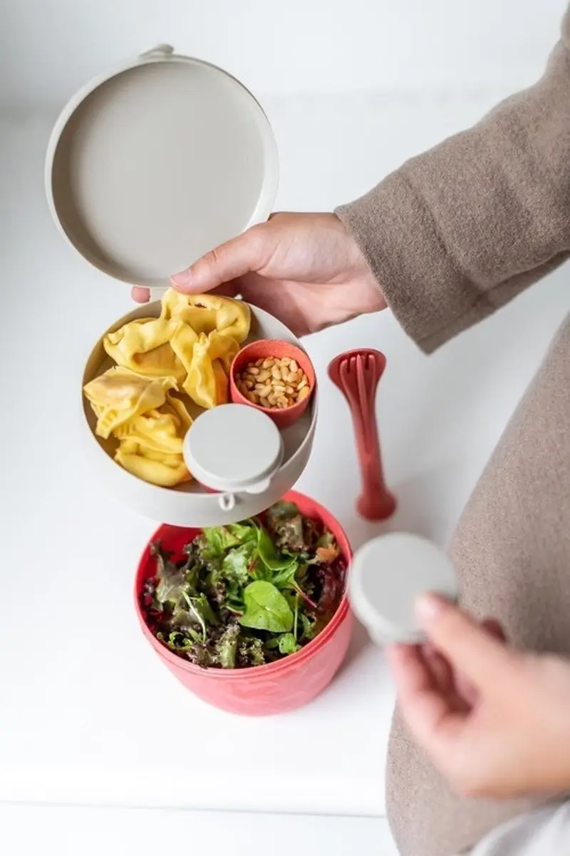 Koziol Bentobox Organic - 0,8L - 4 Vakken - Groen