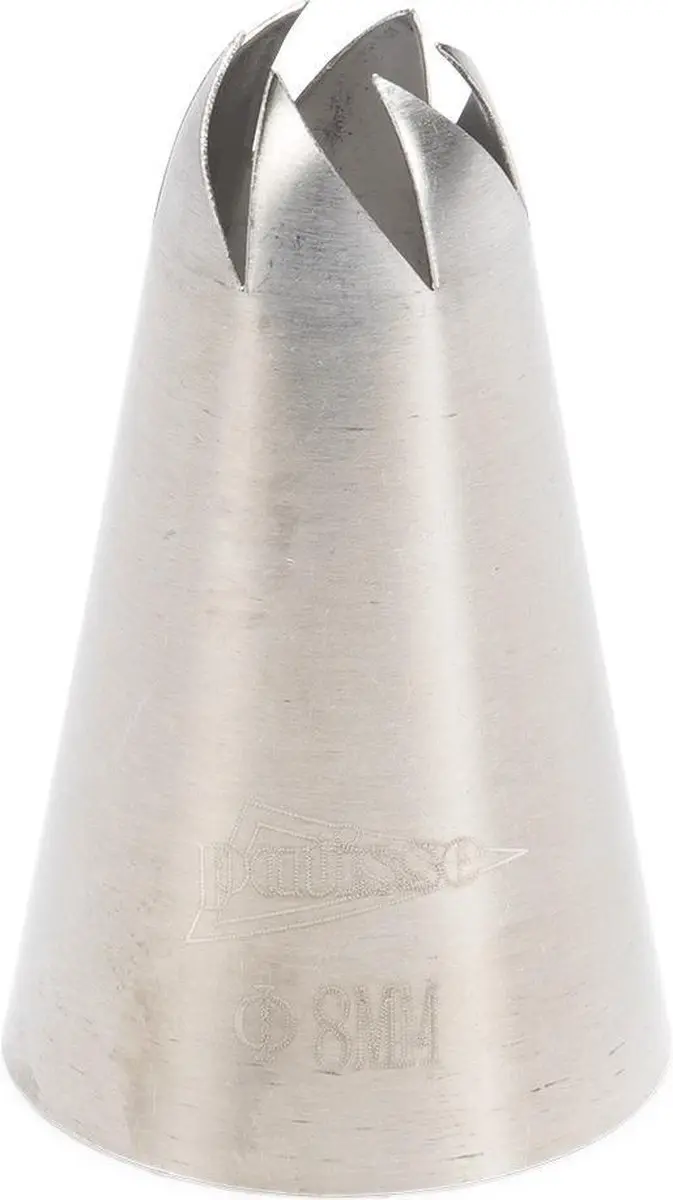 Patisse Spuitmondje RVS Roos 8mm