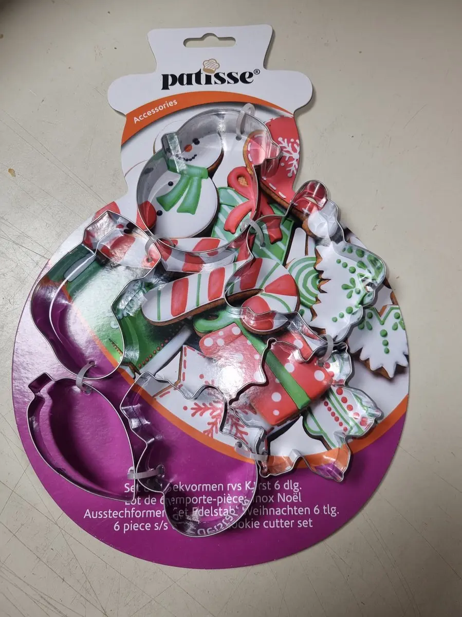 Patisse Kerst Uitstekers Set - 6 Stuks Metaal