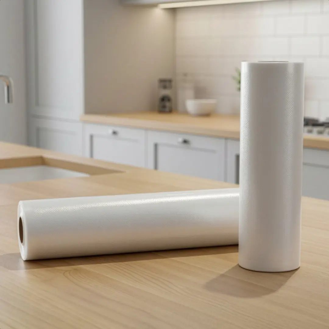 KitchenBrothers Vacuumrol KB1004224 - 2 Stuks 28x600cm - Transparant