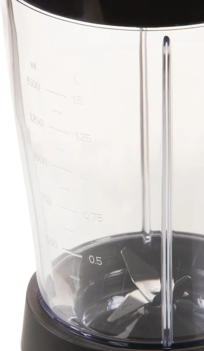 Domo DO9203BL Blender 500W 1,5L - Zwart/Wit - afbeelding 6 van 6