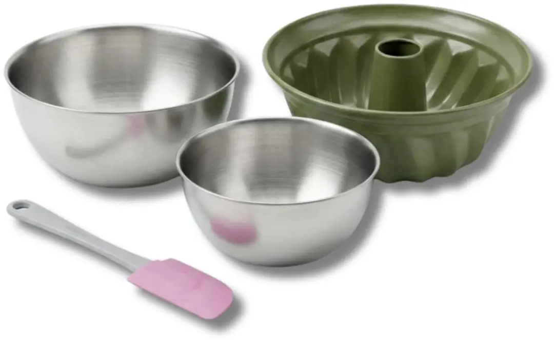 Zenker Green Vision Bakkersset 25cm - Kouglofvorm + 2 Kommen
