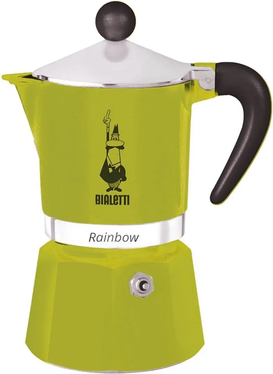 Bialetti Rainbow 0004973 Espressopot - 6 Koppen - Groen
