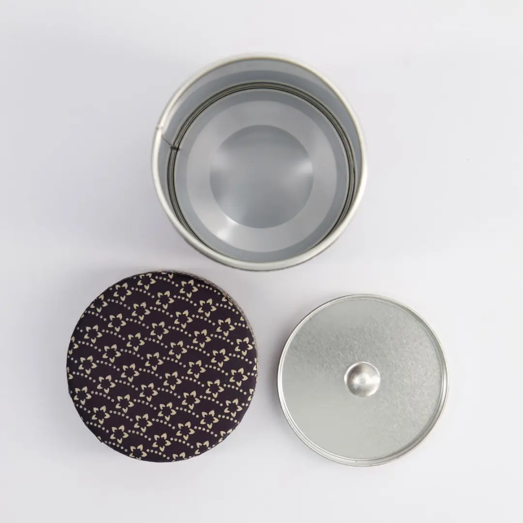 Tokyo Design Studio Flower Theeblik - Donkerblauw RVS 200g