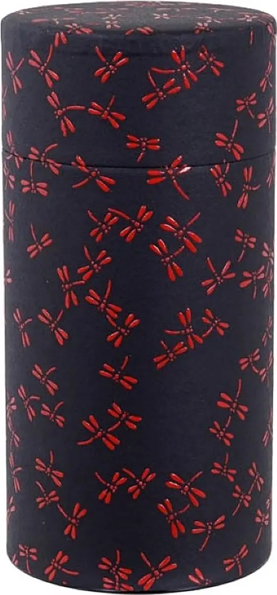 Tokyo Design Studio Flower Theeblik - Donkerblauw RVS 200g - afbeelding 6 van 6