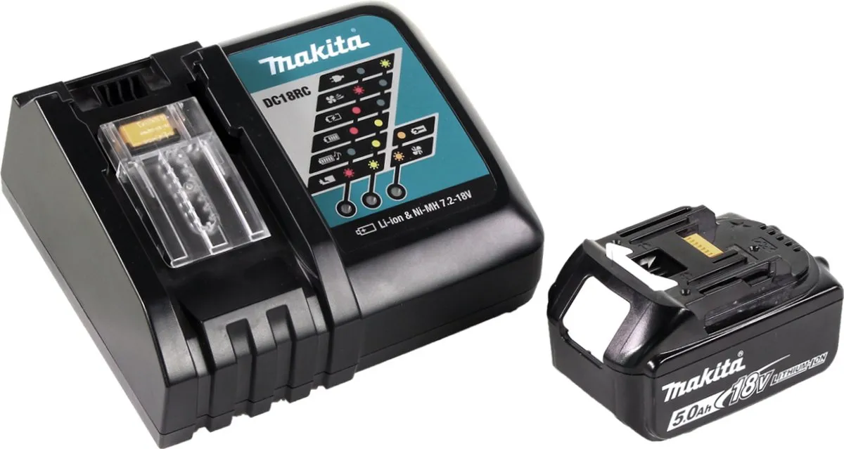 Makita DHR242RT1J Accuklopboormachine 18V SDS-plus - 24mm Beton - 1x 5.0Ah Accu