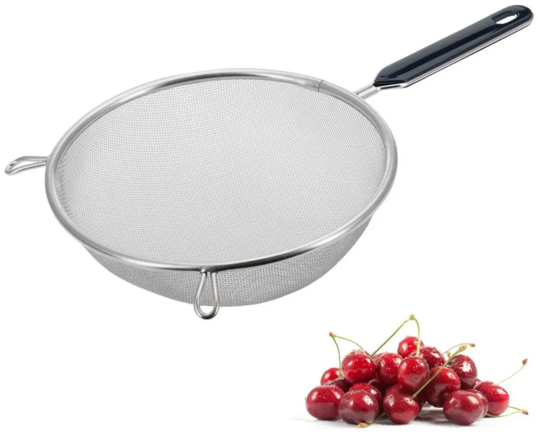 Westmark Keuken Vergiet 20cm & 16cm - 2 Stuks - Zwart/Zilver