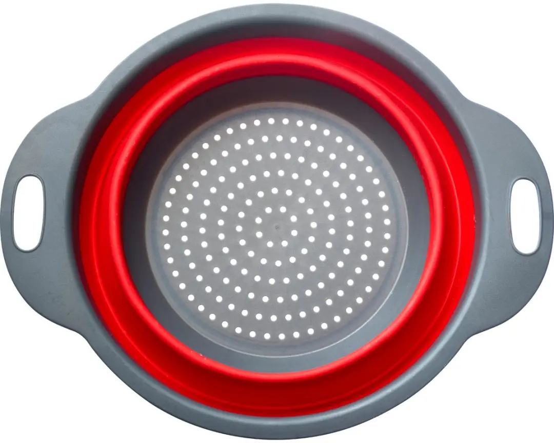 Westmark Silk Opvouwbaar Vergiet 18,5cm - Rood/Antraciet