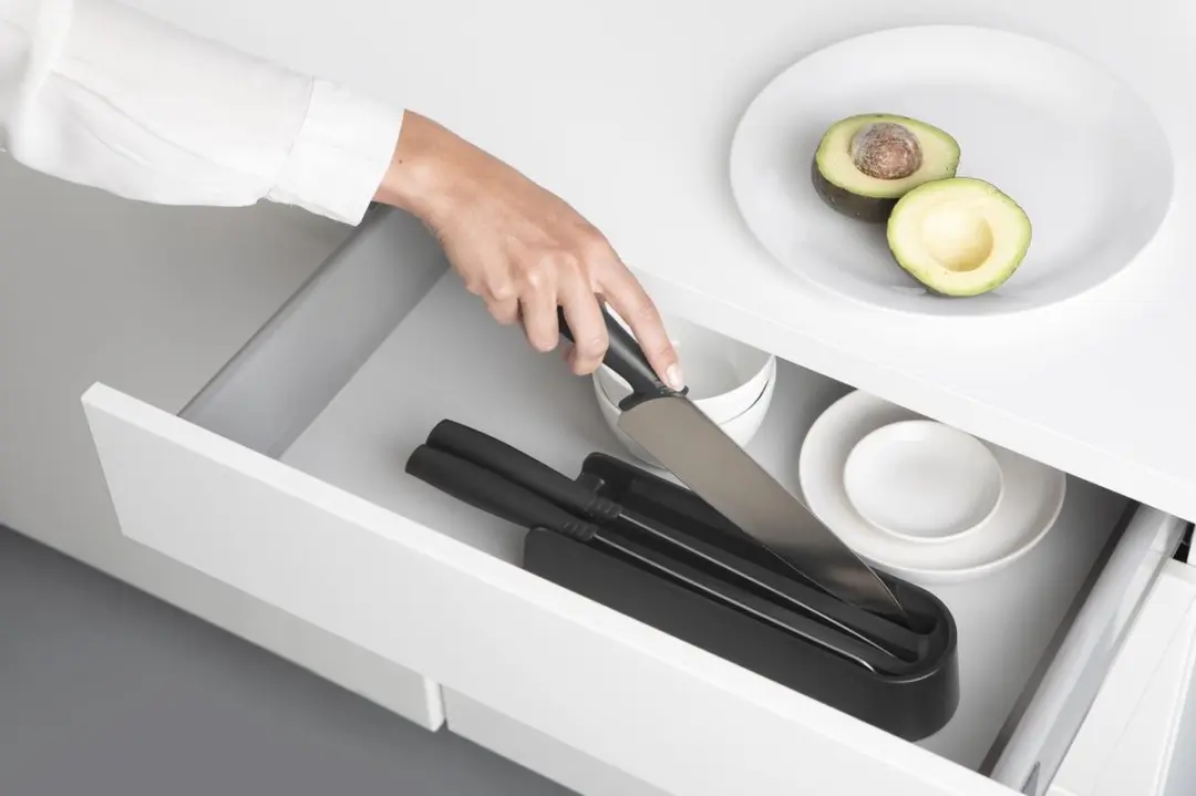 Brabantia Tasty+ Messenblok Lade 123023 - 3 Messen - Dark Grey - afbeelding 5 van 6