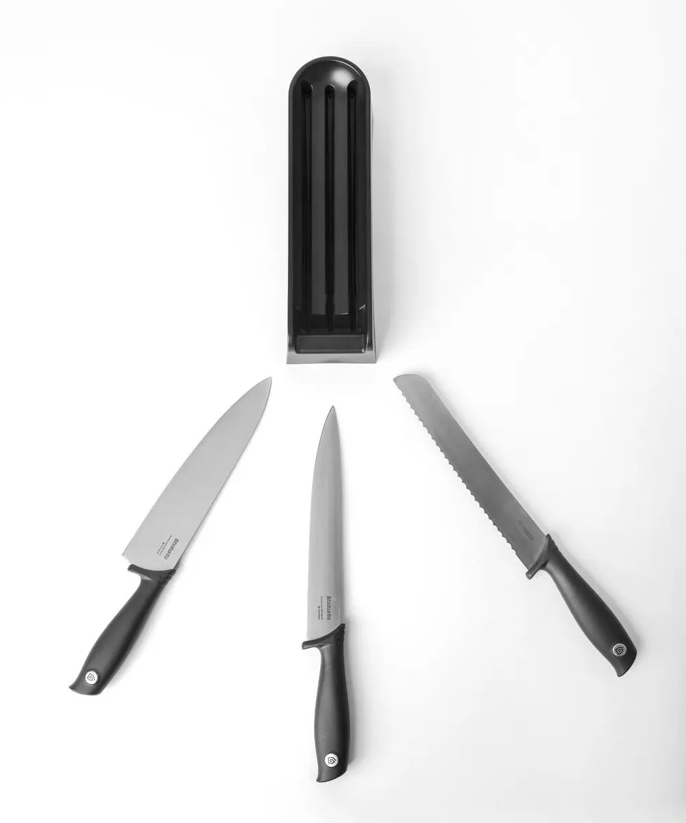 Brabantia Tasty+ Messenblok Lade 123023 - 3 Messen - Dark Grey - afbeelding 3 van 6