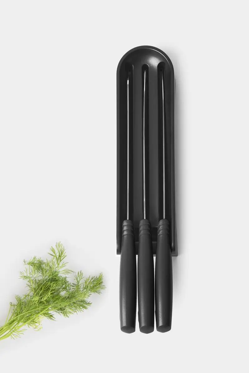Brabantia Tasty+ Messenblok Lade 123023 - 3 Messen - Dark Grey - afbeelding 4 van 6