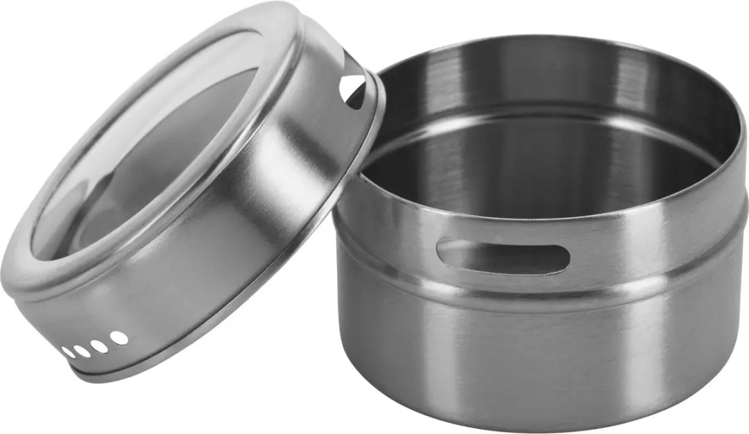 Westmark Kruidenrek 5-delig - 4x Ø6,5cm Potjes 40ml - Zilver