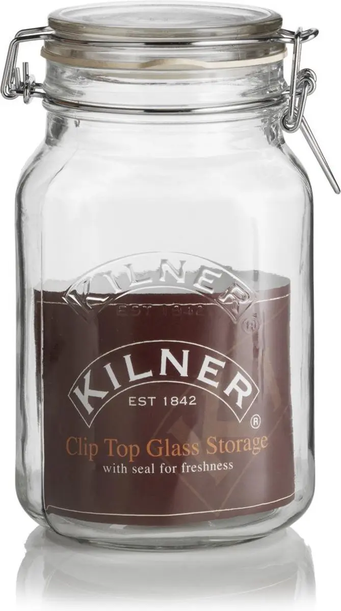 Kilner Vierkante Weckpot 1,5L