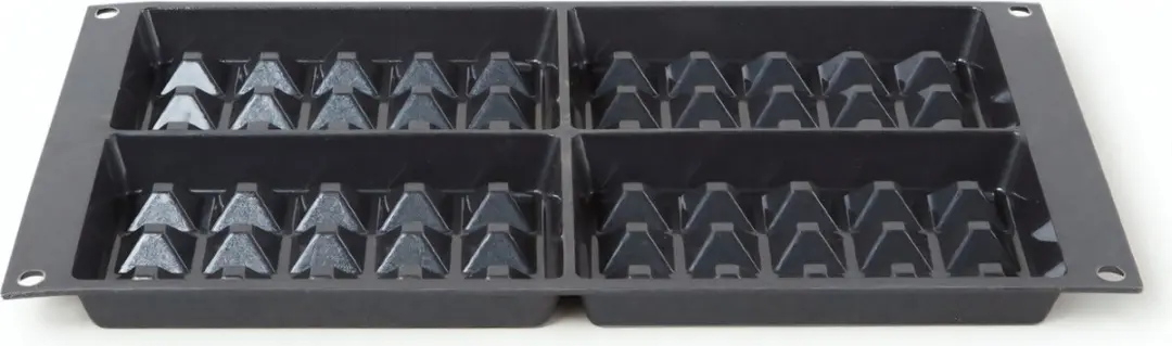 Patisse Wafelvorm 4-vaks - Zwart