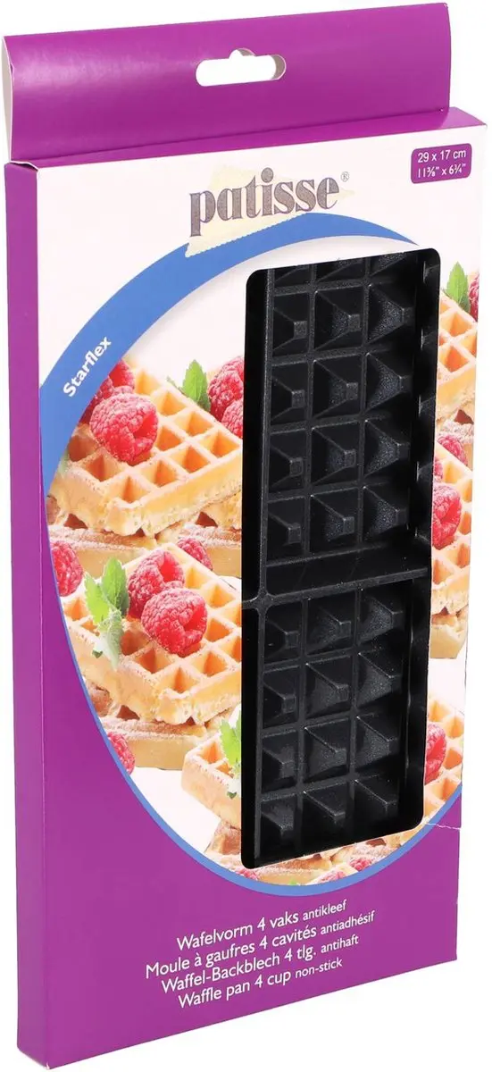 Patisse Wafelvorm 4-vaks