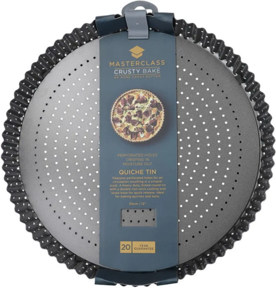 MasterClass Crusty Bake Ronde Quichevorm 30cm - Zwart